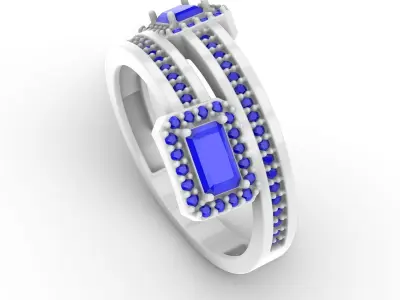 Jewelry Diamond Ring Model RG91 Free 3D print model