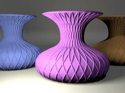modern vase 3D print model