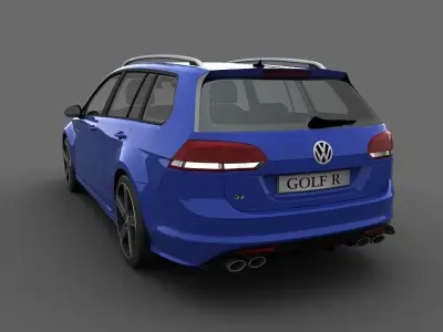 Volkswagen Golf R Variant 2015 3D model