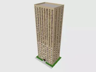 PREDIO EMPRESARIAL 20 ANDARES  3D model