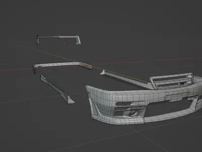 Toyota Chaser JZX100 TRD kit Low-poly 3D model