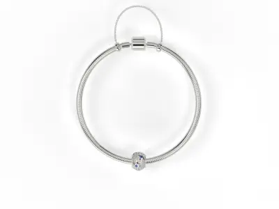 Rounded Charm With Stars and Gems  3D print model