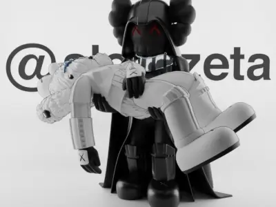 Kaws Gone Darth Vader and BFF Stormtrooper for Print 3D print model