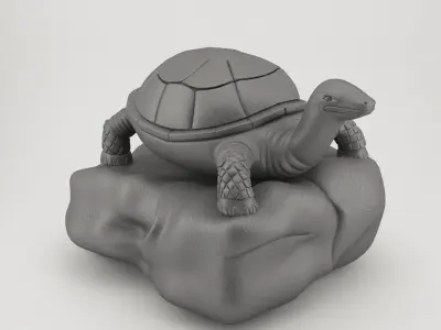 turtle sculpture 3D model