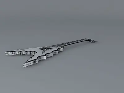 Spiny v guitar Free 3D model