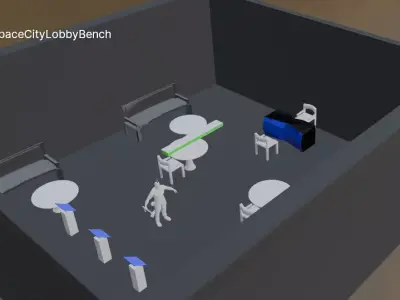 Space City Asset Pack 3D model