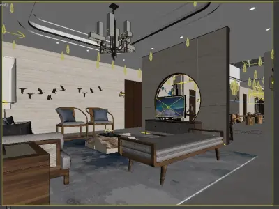 Living room 3D model