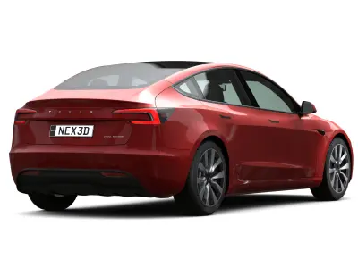 Tesla Model 3 2024 3D model get