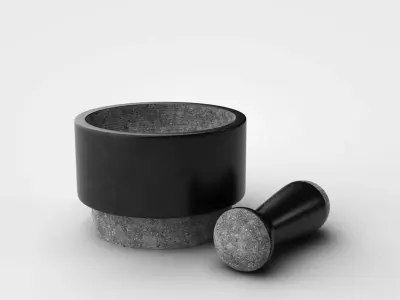 ADELSTEN pestle and mortar IKEA Low-poly 3D model