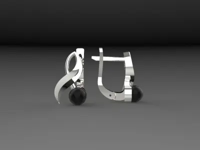 Earrings Berry Cherry  3D print model
