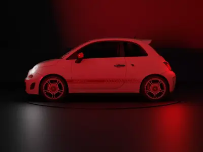 ABARTH 500 car 3D model