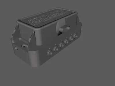 Bloco De Valvulas Low-poly 3D model