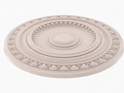 Classic Ceiling Medallion 51 3D model