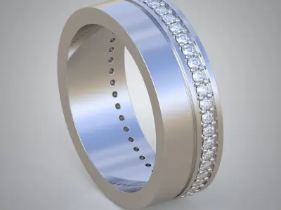 Diamond ring 0406 3D printable model 12 Free 3D print model