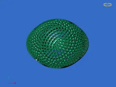 Women Stone Rings Diamond 3D print model 11