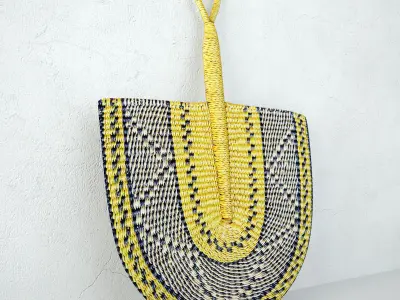African Handwoven Fan 34 3D model