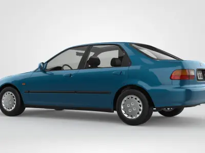 Honda Civic EG Sedan 1993 3D model