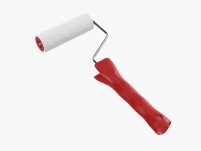 Paint roller 02 3D model