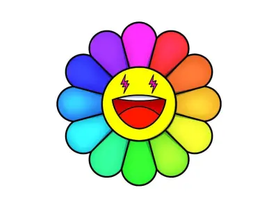  Balvin x Takashi Murakami Flower 2 toy 3D print model