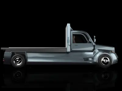 E-Truck Evolution Low-poly 3D model