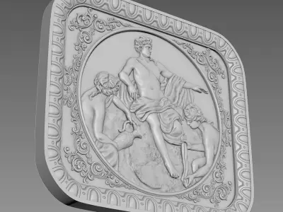 Basrelief 3D model for CNC 3D model purchase