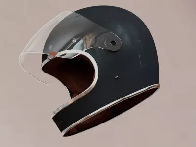 BELL Bulitt Helmet Black 3D model