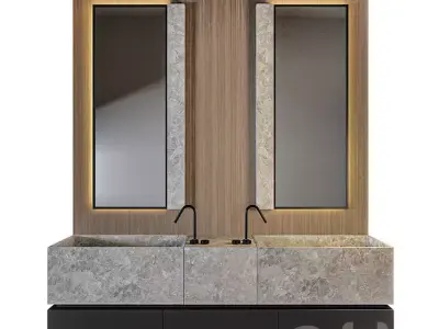 Luxury Bathroom 282 3D model