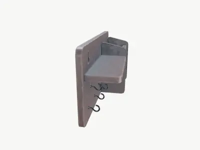 key Hanger Low-poly 3D model