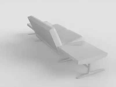 Sofa Robert Heritage Low-poly 3D model