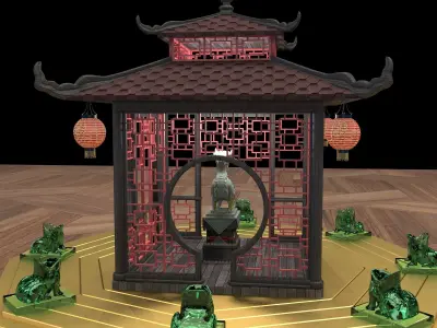 Chinese pavilion 3D model order