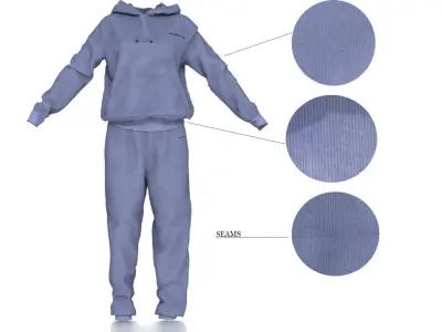 SPORT SUIT Low-poly 3D model