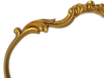 carved frame  3D model 3