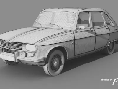 Renault 16 TS - 1970 3D model