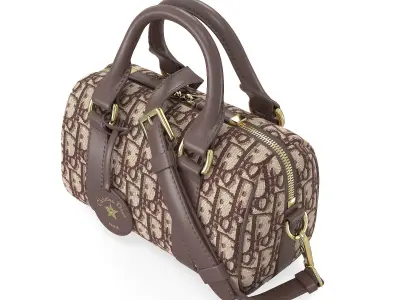 Dior Groove mini Bag Red Low-poly 3D model