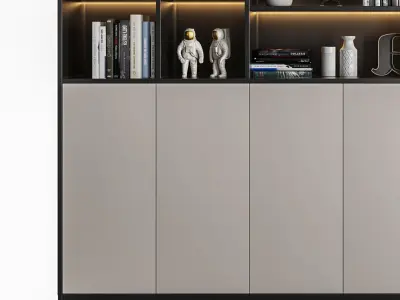 decoration Bookcase Modern monomer Cabinets 3D model