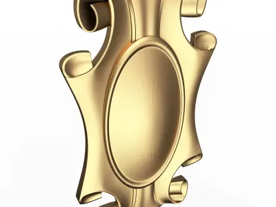 Cartouche 02 Low-poly 3D model