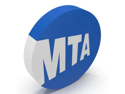 New York Subway Logo 3D model