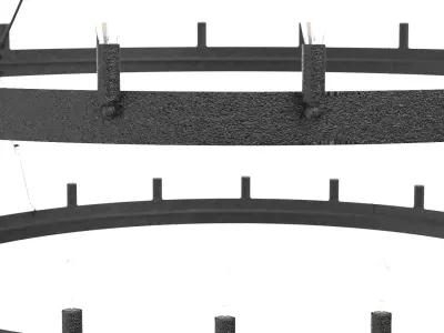 Camino Vintage Candelabra Two-Tier Chandelier 3D model