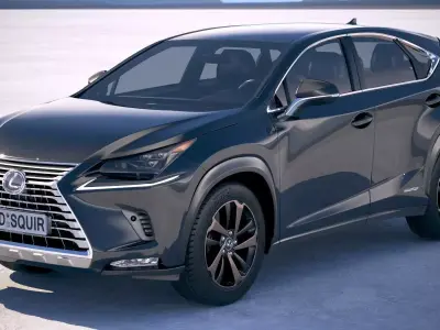 Lexus NX300h 2018 3D model