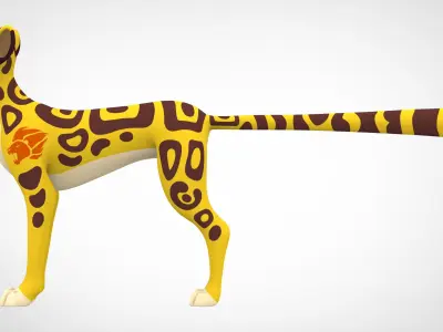 Fuli Adult Low-poly 3D model