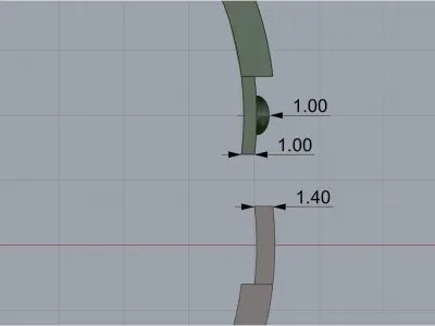 bracelet with stones 3D print model