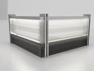  Kiosk Partition Booth a414c 3D model
