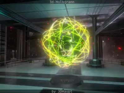 3d-Hologramm  Free low-poly 3D model