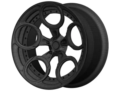Rotiform ZRH Aftermarket Wheel Low-poly 3D model