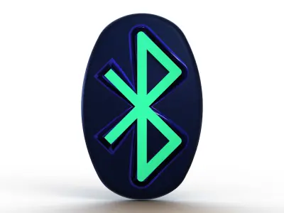 3D Art Bluetooth Logo 3D print model