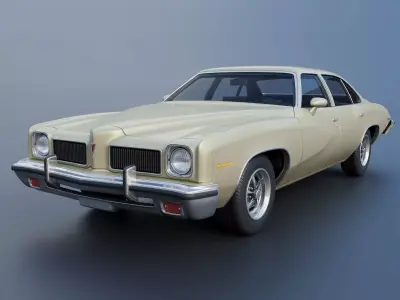 Pontiac LeMans 4 Door 1973 3D print model
