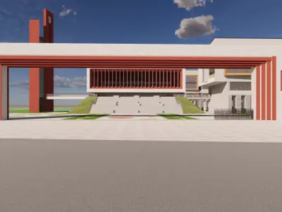 ACADEMY-primary school design 3D model