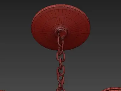 Foyer chandelier 3D model