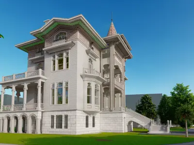 Old Style Mansion 3D Lumion 11-5  Model  3D model