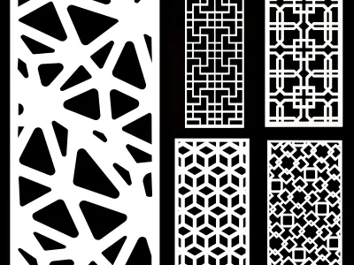 decorative panels 3D model  vol2 3D model